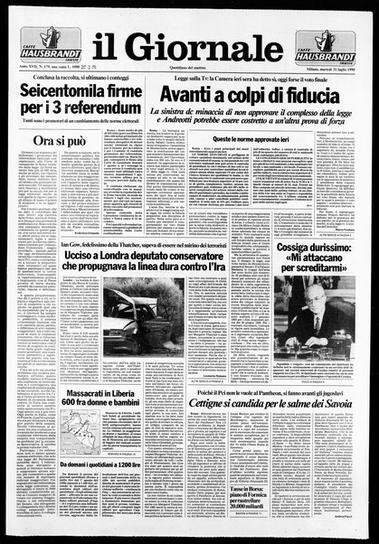 Il giornale : quotidiano del mattino